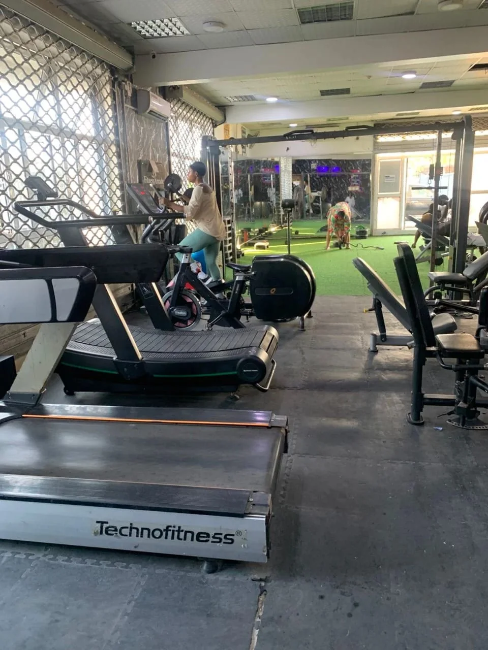 Treadmills in the Fitness Arcade cardio area
